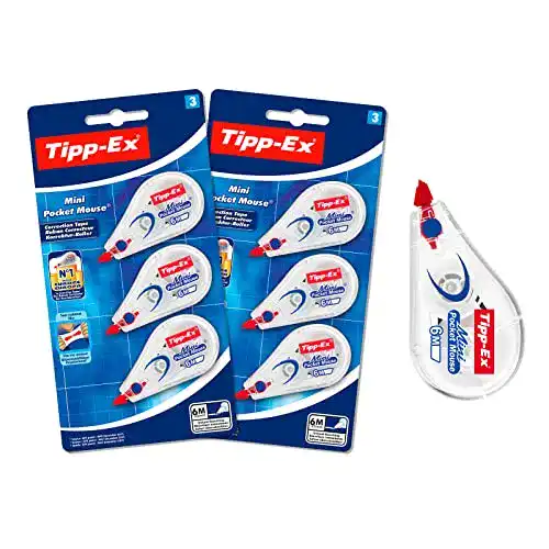 Korrekturroller Tipp-Ex 962703 Mini Pocket Mouse, 2x3er Pack