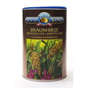 Hirsemehl Bioking 4x 500g BIO BRAUNHIRSE, Vollwertpulver