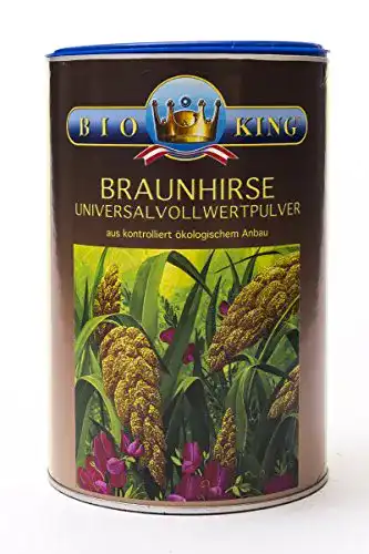 Hirsemehl Bioking 4x 500g BIO BRAUNHIRSE, Vollwertpulver