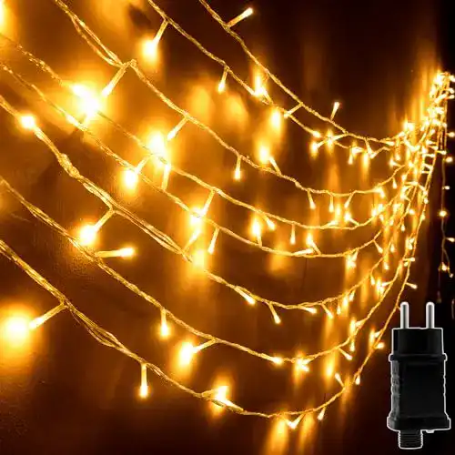 Lichterkette Uping Außen, Warmweiß 100 Leds IP44 Wasserdicht
