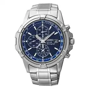 Chronograph Seiko Solar Herren-Uhr Edelstahl mit Metallband