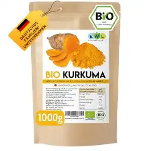 Bio-Kurkuma-Pulver EWL Naturprodukte Bio Kurkuma Pulver 1kg