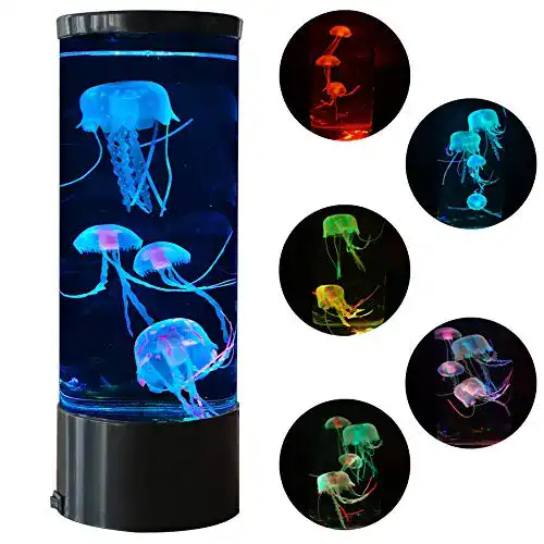 Quallen-Lampe Kculapuny, mit 5 leuchtenden Quallen