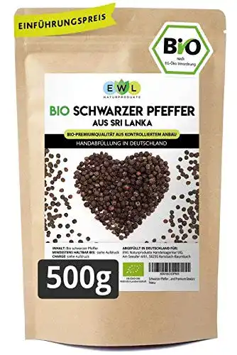 Die beste Bio-Pfeffer EWL Naturprodukte Schwarzer Pfeffer Bio 2026 Test Bestseller Bio-Pfeffer EWL Naturprodukte Schwarzer Pfeffer Bio
