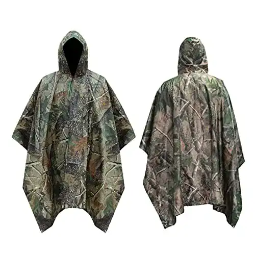 Regenponcho-Jagd Roysmart Regenponcho Wasserdichter Regen