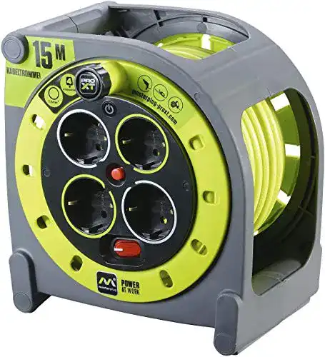 Kabeltrommel Masterplug Pro-XT Verlängerungskabel, 15 Meter