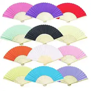 Fächer Woohome 12 Stück Hand Faltbar Papier Hochzeit Zubehör