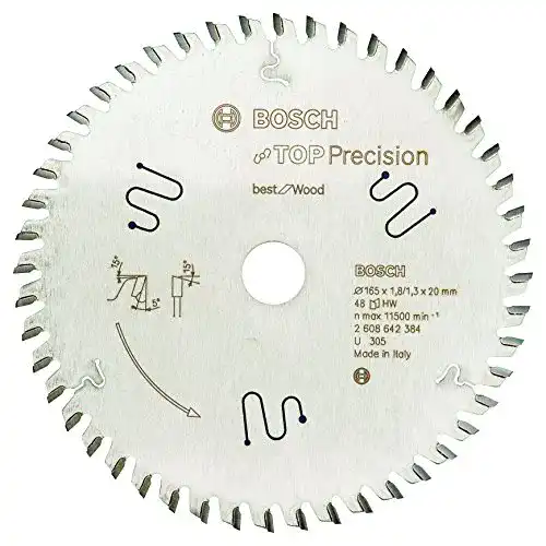 Sägeblatt (165×20) Bosch Professional Kreissägeblatt Top Precision