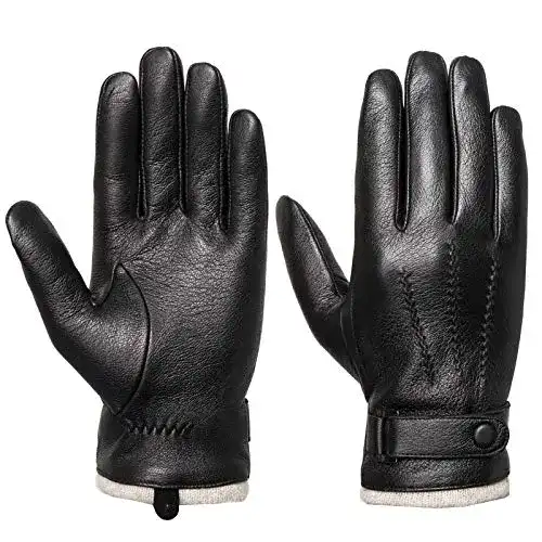 Lederhandschuhe Herren Acdyion Herren Winter Lederhandschuhe