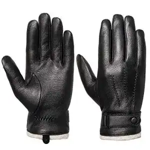 Lederhandschuhe Herren Acdyion Herren Winter Lederhandschuhe