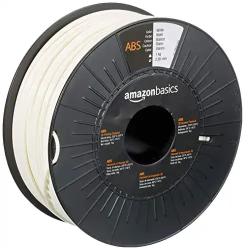ABS-Filament Amazon Basics 3D-Drucker-Filament Weiß, 1-kg