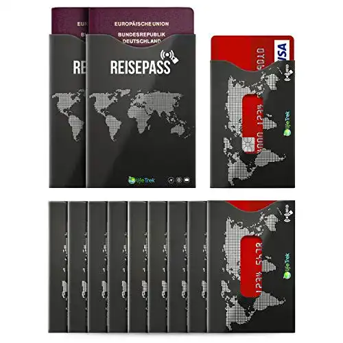 RFID-Schutzhülle lifeTrek RFID Blocker Schutzhüllen TÜV geprüft