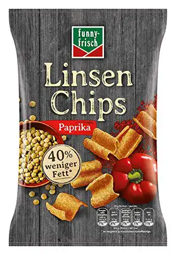 Linsen-Chips Funny-Frisch, Paprika, 6 x 90g