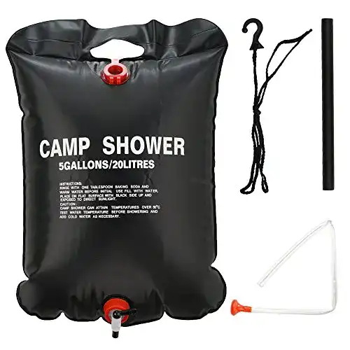 Solardusche Bramble – für Camping, Garten, 20L Wassersack