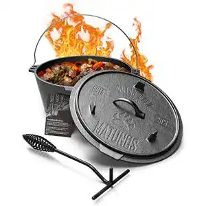 Dutch Oven ohne Füße Matunus Dutch Oven Set, 8 L Schmortopf