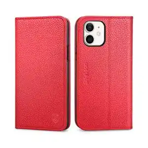 iPhone-12-Lederhülle SHIELDON Hülle für iPhone 12 Lederhülle