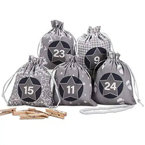 Die beste Adventskalender Säckchen KOHMUI, Selbstbefüllen Aufhängen 2026 Test Bestseller Adventskalender Säckchen KOHMUI, Selbstbefüllen Aufhängen