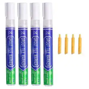 Fugenstift KANOSON weiß, 4 Stück mit Ersatzspitze, wasserdicht