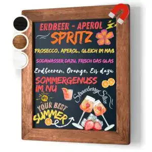 Kreidetafel ELAFI ® Magnetische anthrazit schwarz | Schreibtafel