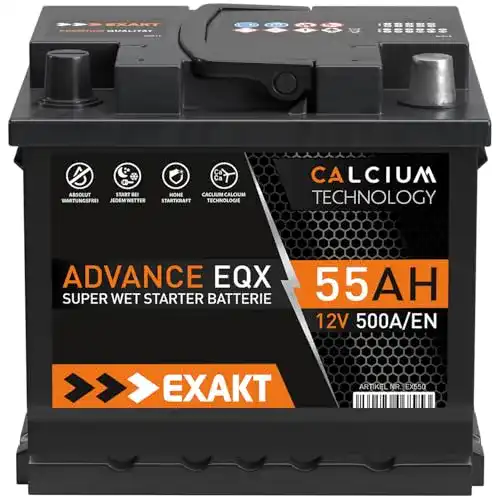 Autobatterie 55Ah EXAKT 12V