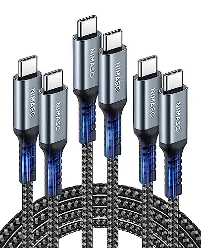 USB 2.0 auf USB-C Nimaso USB C auf USB C Kabel, 3-Pack