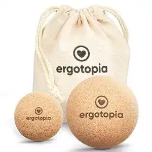 Faszienball Ergotopia aus antibakteriellem & langlebigem Kork, umweltfreundlicher Massageball