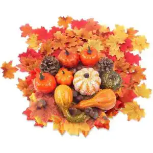 Kürbis-Deko HONGECB 50 pcs Künstliche Kürbisse Set, Herbst