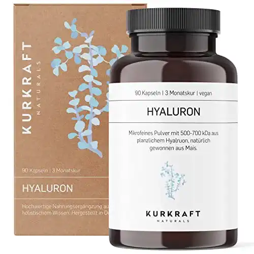 Die beste Hyaluronsäure-Kapseln Kurkraft ® 500mg, hochdosiert, 90 Kapseln 2026 Test Bestseller Hyaluronsäure-Kapseln Kurkraft ® 500mg, hochdosiert, 90 Kapseln