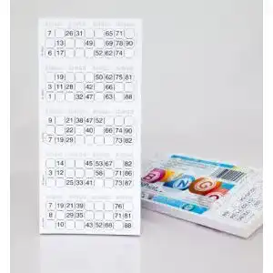 Bingo-Karten DiPrint Bingo-Ticket-Block System 15 aus 90 Kugeln