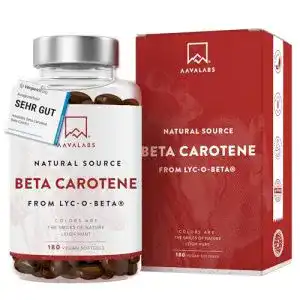 Beta-Carotin AAVALABS Beta Carotin Kapseln Hochdosiert, 180 St.