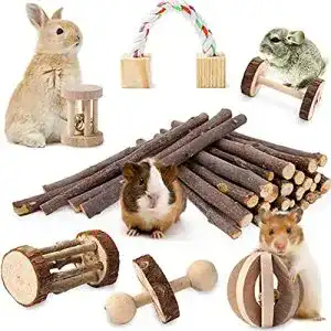 Kaninchen-Spielzeug JanYoo Hamster Spielzeug, 7-teilig