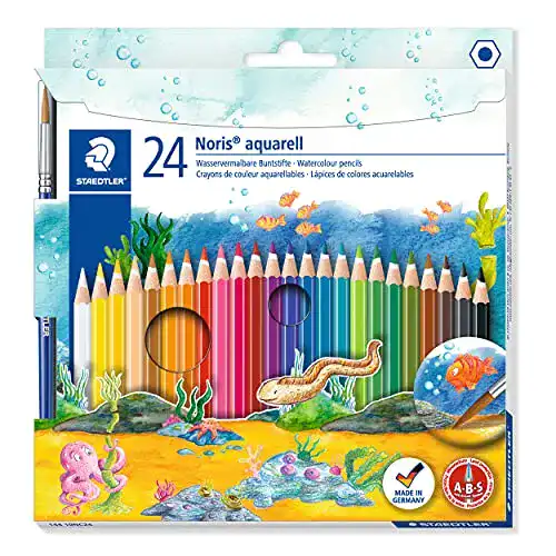 Aquarellstifte Staedtler Noris Club 144 10NC24 Aquarell-Buntstifte