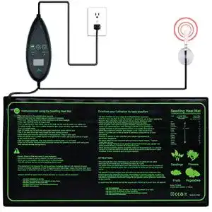 Heizmatte Pflanzen RINBO einstellbar, mit 6 Timer