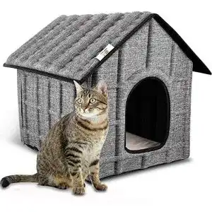 Katzenhaus Outdoor PUPPY KITTY Katzenhaus winterfest faltbar