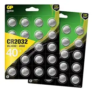 CR2032 GP TONER GP Lithium Knopfzellen 3V, 40 Stück Batterien