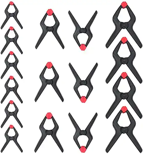 Klemmzwinge WORKPRO Nylon Federklemmen Set 16-teilig