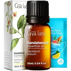 Sandelholzöl Gya Labs Ätherisches 10ml, Reines, therapeutisches Öl