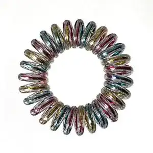 Spiral-Haargummi Gerlich 10er Set Spiral Haargummi Regenbogen