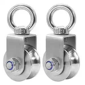 Umlenkrolle Dudu Cream n mit 2 Kugellager, 2 Stück 48MM U-Typ