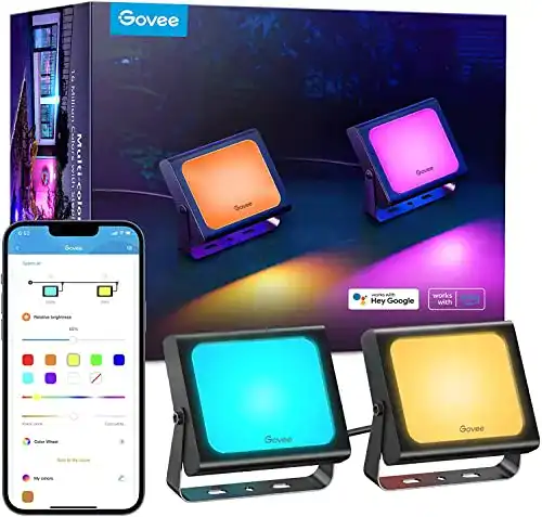 Govee-LED Govee Smart LED Strahler, RGBICWW WiFi Outdoor Strahler
