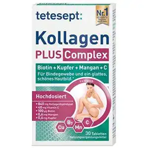 Bindegewebe-Tabletten tetesept Kollagen 840 mg, 30 Tabletten