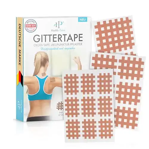 Schmerzpflaster Health Press Gittertape Cross Tape – Größe Typ
