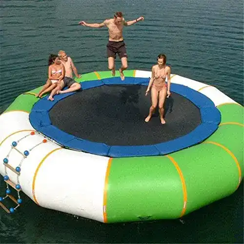 Wassertrampolin CCHAYE Aufblasbarer -Bounce-Splash-gepolstert