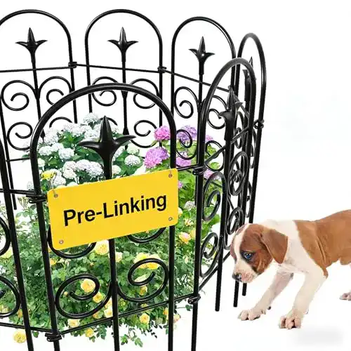 Steckzaun Amagabeli Garden Home Metall 81cm(H) x38cm(L)-7P