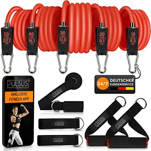 Expander-Bänder PULSUS fit Fitnessband Resistance Bands Set