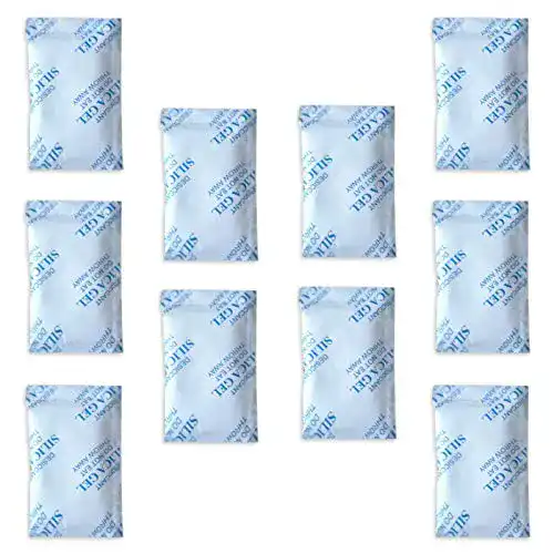 Silica-Gel E-Cron 10 x 10 g Trockenmittel Silikagel, Tyvek Päckchen