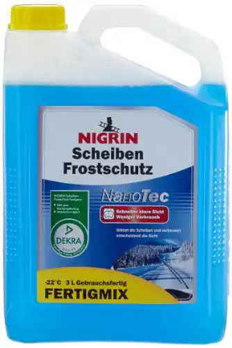 Scheibenfrostschutz NIGRIN 73948 NanoTec Frostschutz -22°C 3 Liter