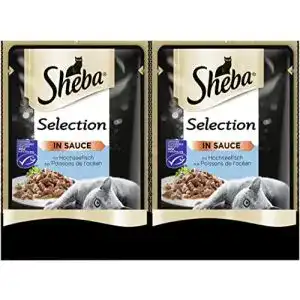 Kitten-Nassfutter Sheba Selection in Sauce Hochseefisch, 24×85 g
