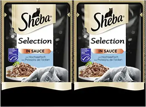 Kitten-Nassfutter Sheba Selection in Sauce Hochseefisch, 24×85 g
