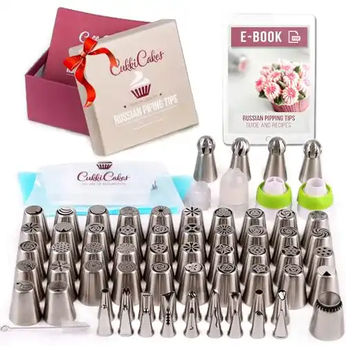Spritzbeutel CukkiCakes 92 TLG Russische Spritztüllen Set